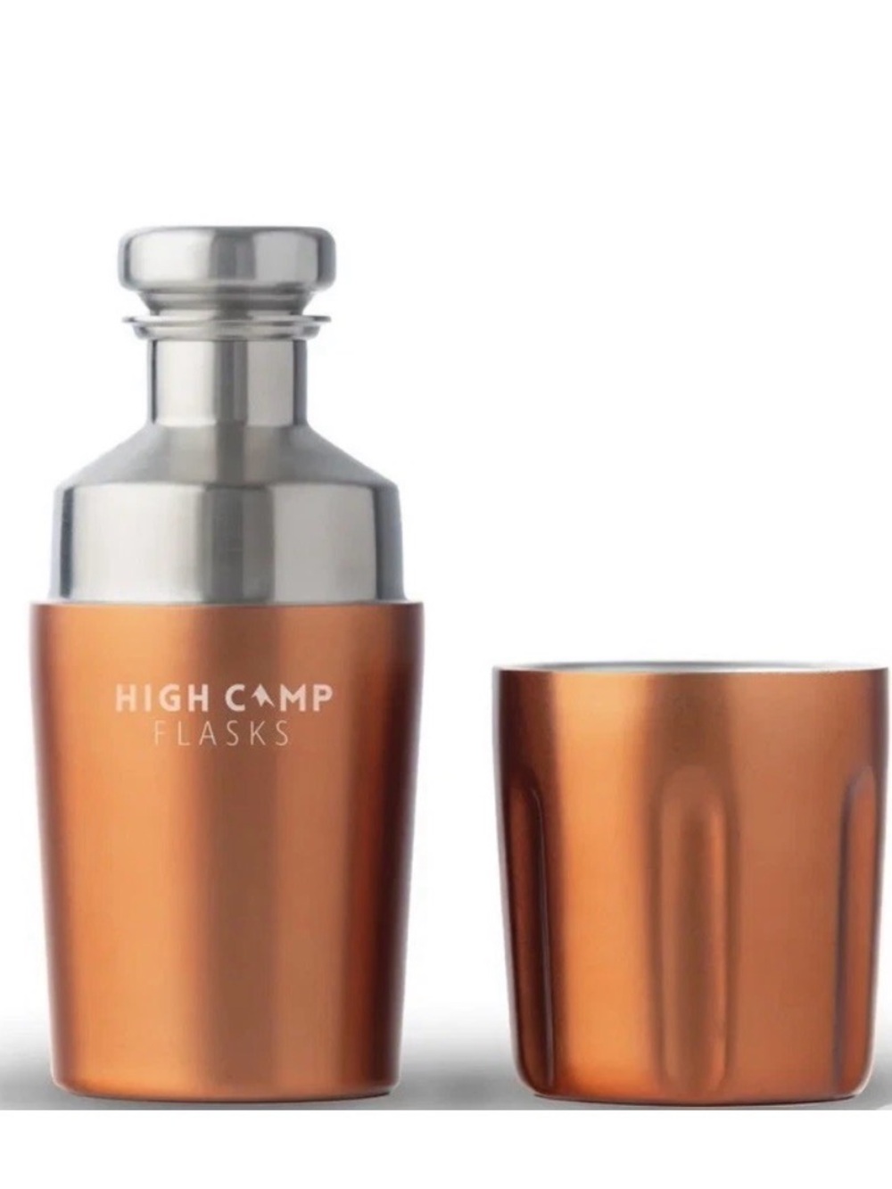 High Camp Firelight Flask 375 Classic Copper Vacuum Insulated Cocktail Flask